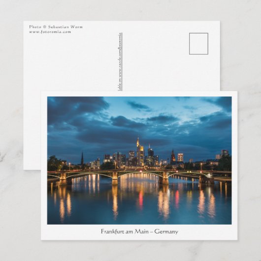 Frankfurt Duitsland Briefkaart (Voorkant / Achterkant)