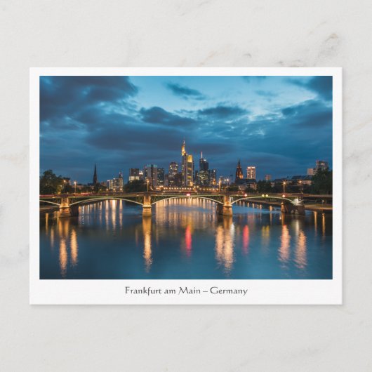 Frankfurt Duitsland Briefkaart (Voorkant)