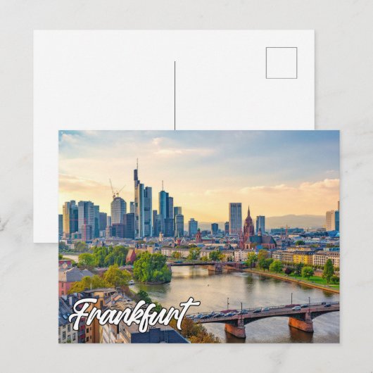 Frankfurt, Duitsland Briefkaart (Voorkant / Achterkant)