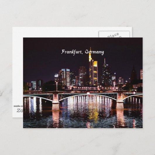 Frankfurt, Duitsland Briefkaart (Voorkant / Achterkant)