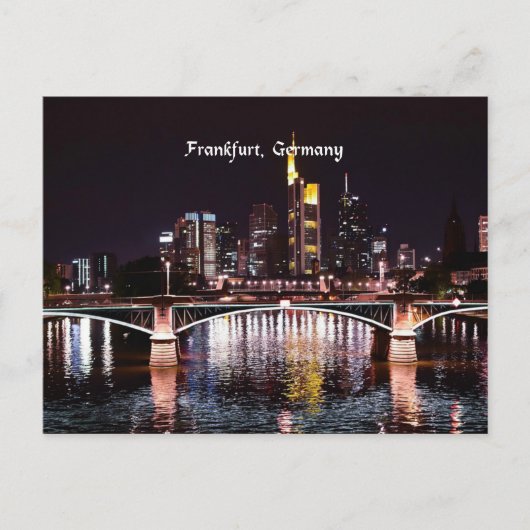 Frankfurt, Duitsland Briefkaart (Voorkant)