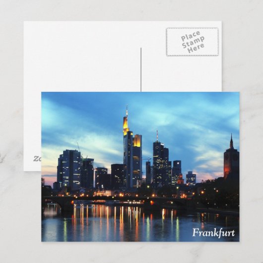 Frankfurt, Duitsland Briefkaart (Voorkant / Achterkant)