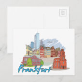Frankfurt Duitsland Briefkaart (Voorkant / Achterkant)