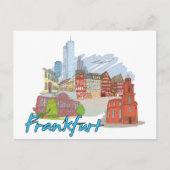 Frankfurt Duitsland Briefkaart (Voorkant)