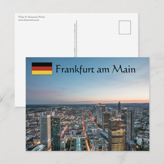 Frankfurt Duitsland Briefkaart (Voorkant / Achterkant)