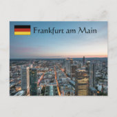 Frankfurt Duitsland Briefkaart (Voorkant)