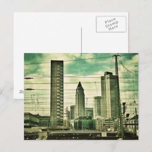 Frankfurt, Duitsland Briefkaart (Voorkant / Achterkant)