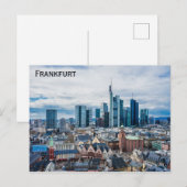 Frankfurt Duitsland City Skyline Travel Photo Briefkaart (Voorkant / Achterkant)