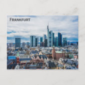 Frankfurt Duitsland City Skyline Travel Photo Briefkaart (Voorkant)