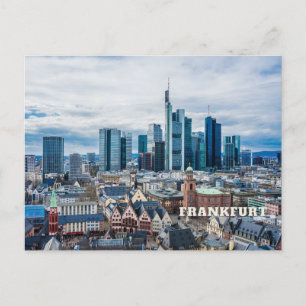 Frankfurt, Duitsland City Uitzicht Briefkaart