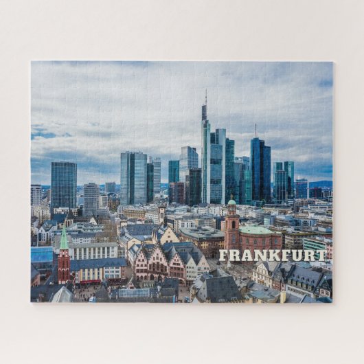 Frankfurt, Duitsland City Uitzicht Legpuzzel (Horizontaal)