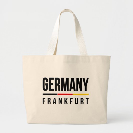 Frankfurt Duitsland Grote Tote Bag (Voorkant)