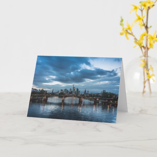 Frankfurt Duitsland Kaart (Gele Bloem)