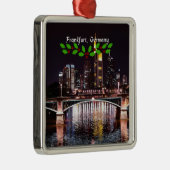 Frankfurt, Duitsland, kersthulst, Metalen Ornament (Rechts)