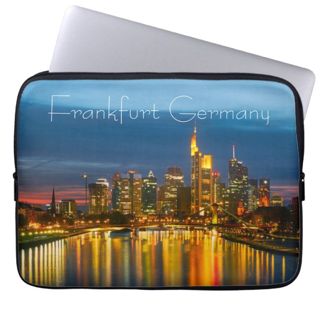 Frankfurt Duitsland Laptop Sleeve (Voorkant)