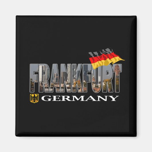 Frankfurt Duitsland Magneet (Voorkant)