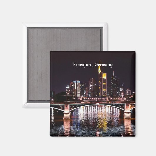 Frankfurt, Duitsland Magneet (Voorkant / Achterkant)