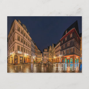 FRANKFURT DUITSLAND mooi stadsplein Briefkaart