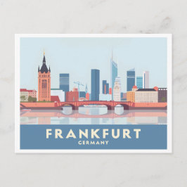 Frankfurt Duitsland Pastelreizen Briefkaart