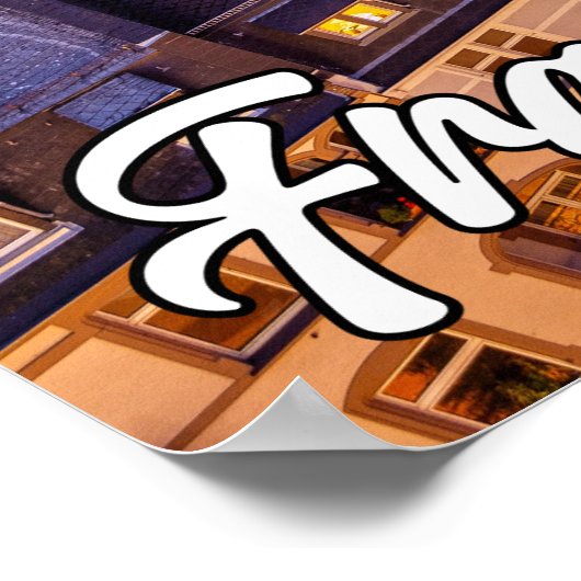 Frankfurt, Duitsland Poster (Hoek)