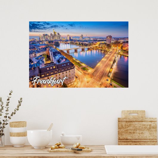 Frankfurt, Duitsland Poster (Keuken)