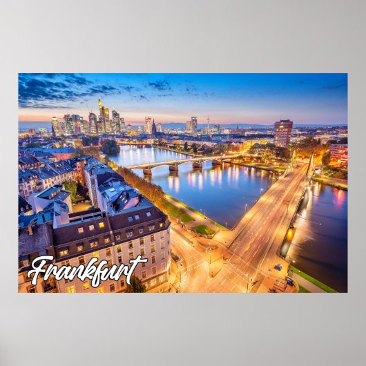 Frankfurt, Duitsland Poster (Voorkant)