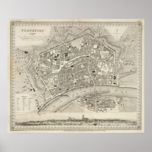 Frankfurt, Duitsland Poster