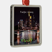 Frankfurt, Duitsland, pretkerst Metalen Ornament (Rechts)
