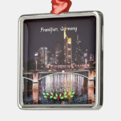 Frankfurt, Duitsland, pretkerst Metalen Ornament (Links)