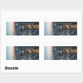 Frankfurt Duitsland Rechthoekige Sticker