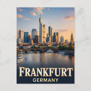 ✈️ Frankfurt Duitsland Reis Cadeau 🌆 Briefkaart
