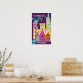 Frankfurt, Duitsland reisposter  Poster (Keuken)