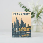 Frankfurt, Duitsland Reizen Minimalistisch Briefkaart (Staand voorkant)