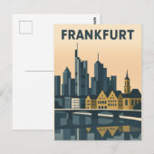 Frankfurt, Duitsland Reizen Minimalistisch Briefkaart (Voorkant / Achterkant)