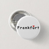 Frankfurt Duitsland Ronde Button 3,2 Cm (Voorkant /achterkant)