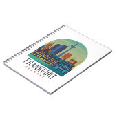 Frankfurt Duitsland Skyline Architectuur Notitieboek (Linkerzijde)