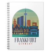 Frankfurt Duitsland Skyline Architectuur Notitieboek (Voorkant)