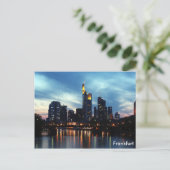 Frankfurt, Duitsland skyline Briefkaart (Staand voorkant)