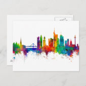 Frankfurt Duitsland Skyline Briefkaart (Voorkant / Achterkant)