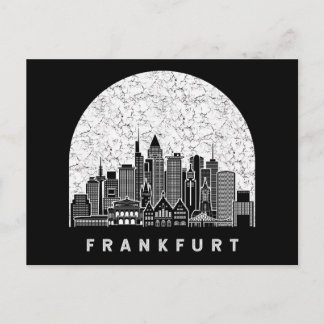 Frankfurt Duitsland Skyline Briefkaart
