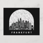 Frankfurt Duitsland Skyline Briefkaart (Voorkant)