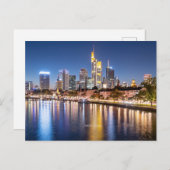 Frankfurt, Duitsland skyline Briefkaart (Voorkant / Achterkant)