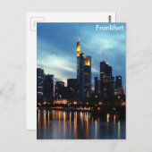 Frankfurt, Duitsland skyline Briefkaart (Voorkant / Achterkant)