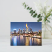 Frankfurt, Duitsland skyline Feestdagenkaart (Staand voorkant)