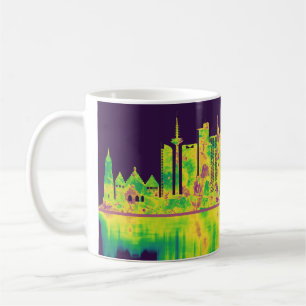 Frankfurt Duitsland Skyline Koffiemok
