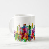 Frankfurt Duitsland Skyline Koffiemok (Voorkant links)