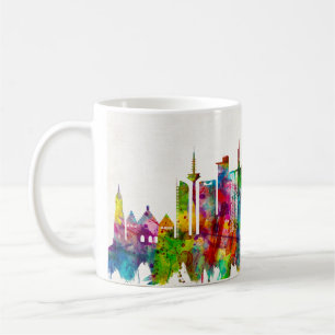 Frankfurt Duitsland Skyline Koffiemok