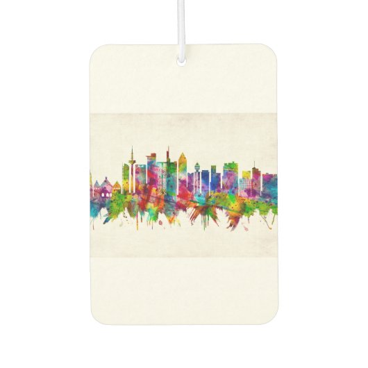 Frankfurt Duitsland Skyline Luchtverfrisser (Voorkant)