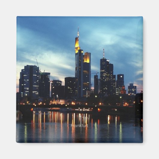Frankfurt, Duitsland Skyline Magneet (Voorkant)
