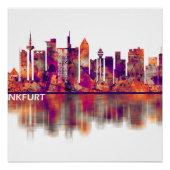 Frankfurt Duitsland Skyline Perfect Poster (Voorkant)